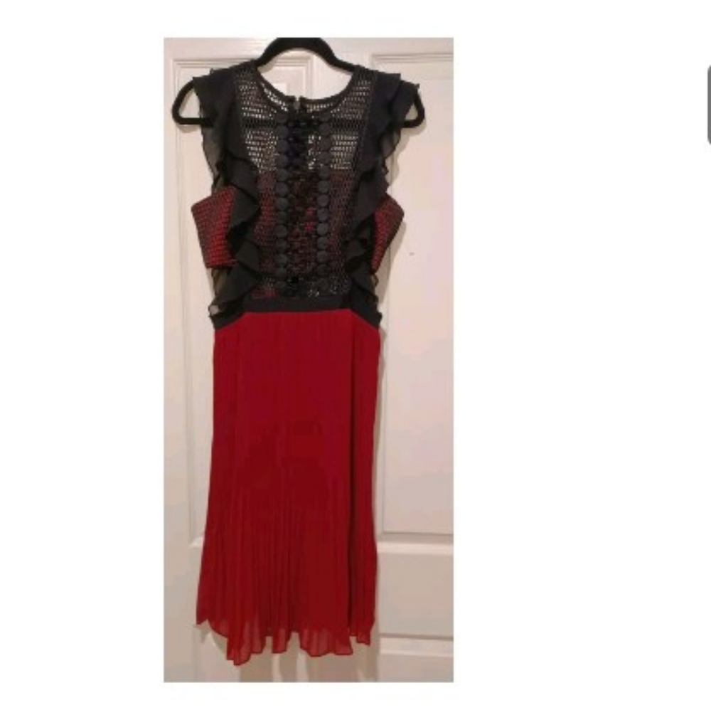 Adrianna Papell Evening Crockett Top Dress